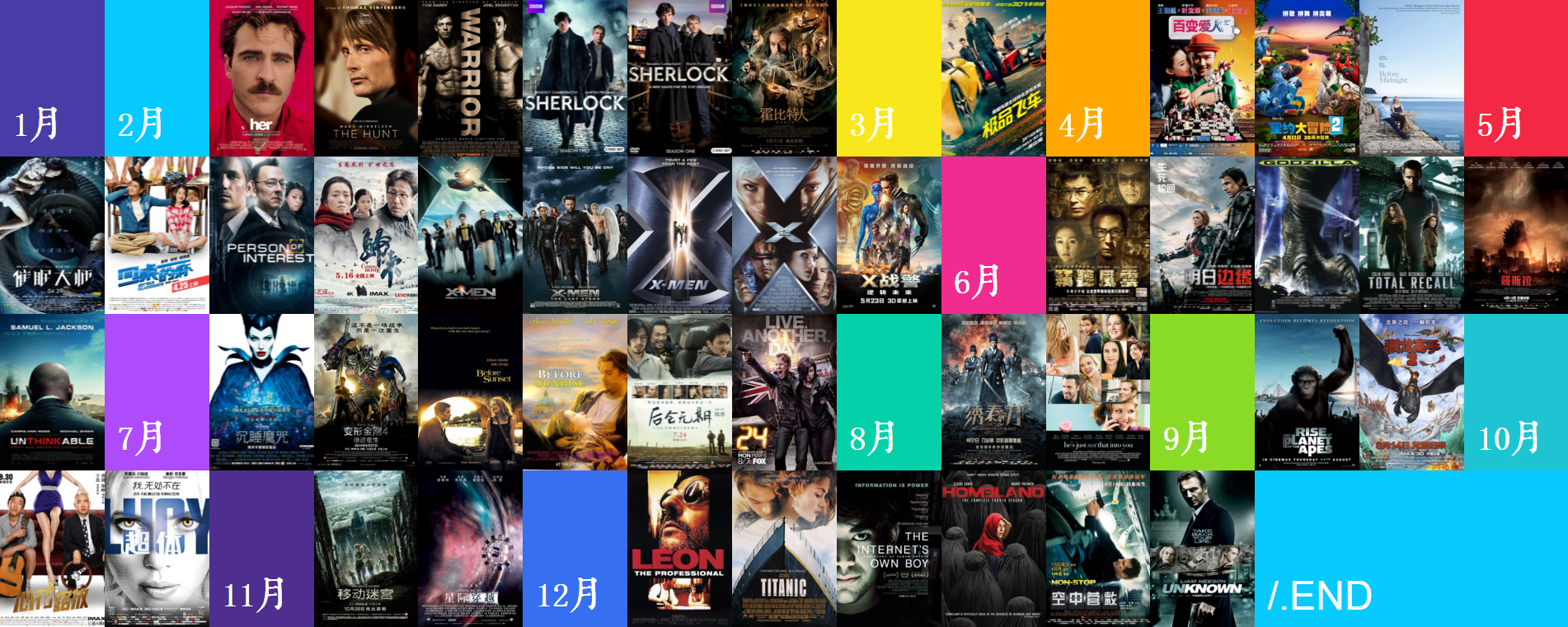 2014海报墙
